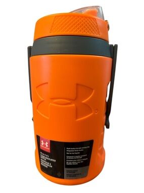 Thermos Under Armour Orange Blaze Playmaker Sideline Insulated Bottle 1.9 Liter